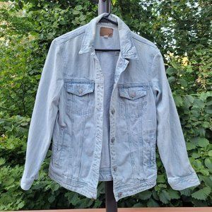 American Eagle Outfitters Light Blue Jean Jacket Long